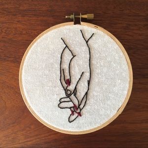 🚫SOLD🚫 4” Love Theme Embroidery Hoop